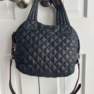 MZ Wallace Quilted Black Small Sutton Hand Bag